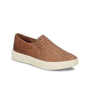 Sofft Somers III women’s 8.5 slip-on sneakers loafer in brown leather textured
